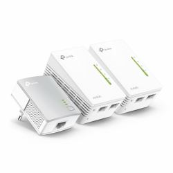 TP-Link TL-WPA4220T KIT adaptador de red PowerLine 300 Mbit/s Ethernet Wifi Blanco 3 pieza[s] 