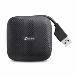 TP-Link UH400 hub de interfaz USB 3.2 Gen 1 [3.1 Gen 1] Type-A 5000 Mbit/s Negro 