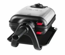Tefal WM756D gofrera 2 barquillo[s] 1200 W Negro, Acero inoxidable 