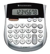 Texas Instruments TI-1795 SV calculadora Bolsillo Pantalla de calculadora Negro, Plata 