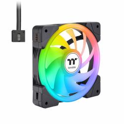 Thermaltake SWAFAN EX12 ARGB Carcasa del ordenador Refrigerador de aire 14 cm Negro 3 pieza[s] 