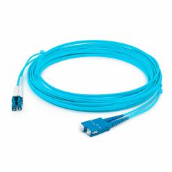 Titan LCSCOM3DAQ20 Cable de fibra óptica e InfiniBand 20 m LC SC Color aguamarina 