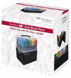 Tombow ABT-108C marcador 107 pieza[s] Punta de pincel/fina Multicolor 