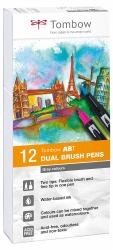 Tombow ABT Dual Brush Pen Set rotulador Gris 12 pieza[s] 
