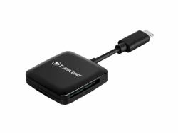 Transcend RDC3 lector de tarjeta USB 3.2 Gen 1 [3.1 Gen 1] Type-C Negro 
