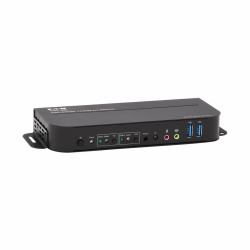 Tripp Lite B005-DPUA2-K KVM DisplayPort / USB de 2 Puertos - 4K 60 Hz, HDR, HDCP 2.2, IR, DP 1.4, Compartido de USB, Cables USB 3.0 