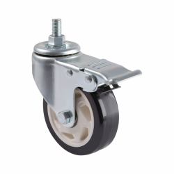 Tripp Lite DMCCASTER Juego de Ruedas con Bloqueo para Carros Rodantes para TV/Monitor - Servicio Pesado, Giratorias, 101 mm [4"] de Diámetro, 4 Ruedas 