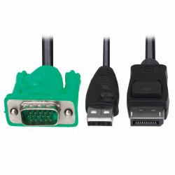 Tripp Lite P778-006-DP cable para video, teclado y ratón [kvm] Negro, Verde 1,83 m 
