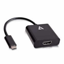 V7 USB-C[m] a HDMI[h] adaptator negro 