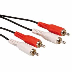 VALUE 11.99.4336 cable de audio 5 m 2 x RCA Negro 
