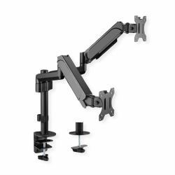VALUE 17.99.1182 soporte para monitor 2,06 m [81"] Pared Negro 