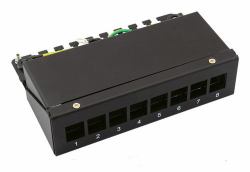 VALUE KEYST-MODULTRAEGER.8 PORT.SCHW - BLACK