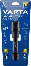Varta Indestructible F20 Pro Negro Linterna de mano LED 