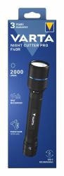 Varta Night Cutter Pro F40R Black - Hand Flashlight Led - Warranty: 12M