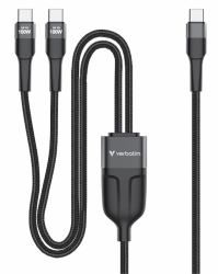 Verbatim 30279 cable USB USB 2.0 1,5 m USB C 2 x USB C 0,48 Gbit/s 100 W Gris 