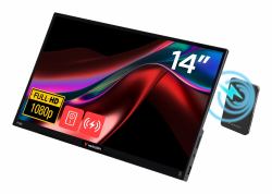 Verbatim 32088 monitor o TV portátil Monitor portátil Negro 35,6 cm [14"] LED 1920 x 1080 Pixeles 