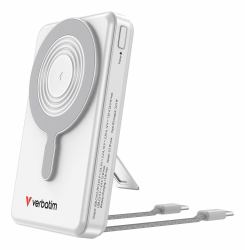 Verbatim 32273 batería externa Polímero de litio 10000 mAh Cargador inalámbrico Plata 