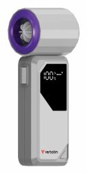 Verbatim Cool 'n' Go AirJet Gris, Púrpura Ventilador de mano 