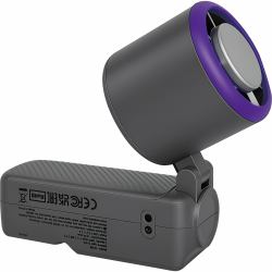 Verbatim 32349 ventilador y nebulizador personal de mano Púrpura, Gris Ventilador de mano 