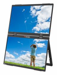 Verbatim Portable 15.6" FHD Dual Monitor Essentials Monitor portátil Negro 39,6 cm [15.6"] LCD 1920 x 1080 Pixeles 