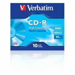 Verbatim CD-R High Capacity 800 MB 40x 10 pieza[s] 