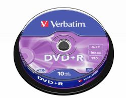 Verbatim DVD+R Matt Silver 4,7 GB 10 pieza[s] 