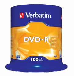 Verbatim DVD-R Matt Silver 4,7 GB 100 pieza[s] 