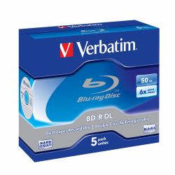Verbatim 43748 disco blu-ray lectura/escritura [BD] BD-R 50 GB 5 pieza[s] 
