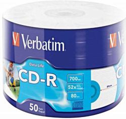 Verbatim 50x CD-R 700 MB 52x 50 pieza[s] 