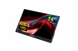 Verbatim 49590 pantalla para PC 35,6 cm [14"] 1920 x 1080 Pixeles Full HD LCD Negro 