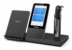 Yealink WH67 UC Auriculares Inalámbrico gancho de oreja, Diadema, Banda para cuello Oficina/Centro de llamadas Bluetooth Base de carga Negro 