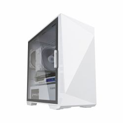 Zalman Z1 Iceberg White - mATX Mid Tower PC Case/Pre-installed fan 2 x 120mm in Mini Tower Blanco 