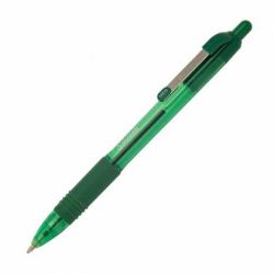 Zebra Pen Z-Grip Smooth Verde Bolígrafo de punta retráctil con pulsador 