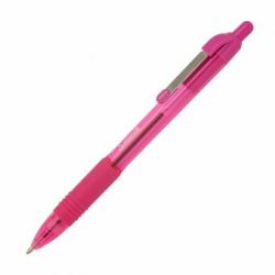 Zebra Pen Z-Grip Smooth Rosa Bolígrafo de punta retráctil con pulsador 