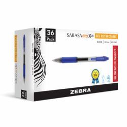 Zebra Pen SARASA dry X20 Bolígrafo de gel de punta retráctil Negro 36 pieza[s] 