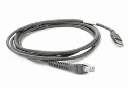 Zebra CBA-U21-S07ZBR cable de serie Negro 2,1 m USB EAS 