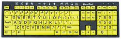 ai squared While Stocks Last - Zoomtext Teclado - black letters on yellow keys- USB [1Year warranty] - Versión UK