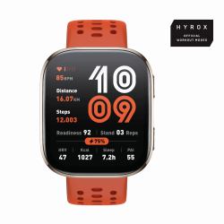 Amazfit Bip 6 Red 5 cm [1.97"] AMOLED Digital 390 x 450 Pixeles Pantalla táctil Oro GPS [satélite] 