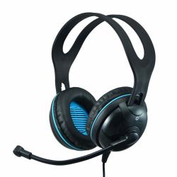 Andrea Communications EDU-455 Auriculares Alámbrico Diadema Oficina/Centro de llamadas USB tipo A Negro, Azul 
