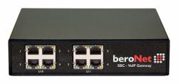 beroNet 4 FXS Small Business Line VoIP pasarel y controlador 10, 100 Mbit/s 