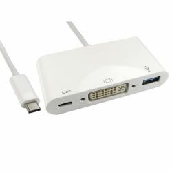 Cablenet 24-0286 base para portátil y replicador de puertos USB 3.2 Gen 1 [3.1 Gen 1] Type-C Blanco 