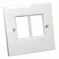 cablenet 10PK 1G 2P LJ6C Fplate Wh