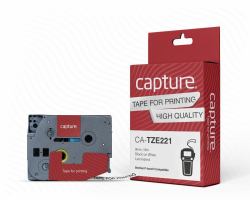 Capture CA-TZE221 cinta para impresora de etiquetas Negro sobre blanco 