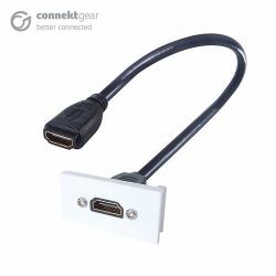 connektgear CONNEkT Gear 20-0006 placa de pared y cubierta de interruptor Blanco 