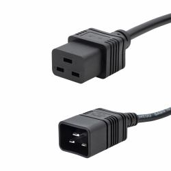 connektgear 27-0091 cable de transmisión Negro 2 m C20 acoplador C19 acoplador 