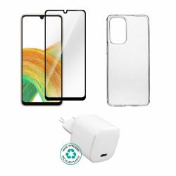eSTUFF ES-KIT-SAMGALA335G cargador de dispositivo móvil Teléfono móvil Transparente, Blanco Corriente alterna Interior 