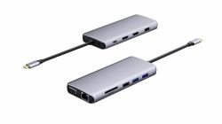 eSTUFF ES623009 hub de interfaz Gris 