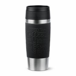 EMSA Travel Mug Classic N2020200 taza de viaje 360 ml Negro, Acero inoxidable Acero inoxidable 