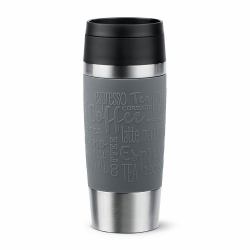 EMSA Travel Mug Classic 36 ml Gris, Acero inoxidable 