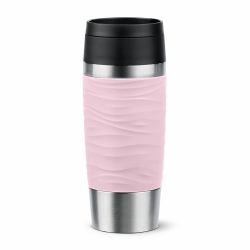 EMSA Travel Mug Waves 36 ml Rosa, Acero inoxidable 